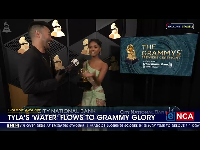 Grammy Awards | Tyla's 'Water' flows to Grammy glory