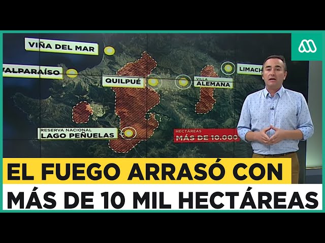 Incendios en región de Valparaíso han consumido más de 10 mil hectáreas