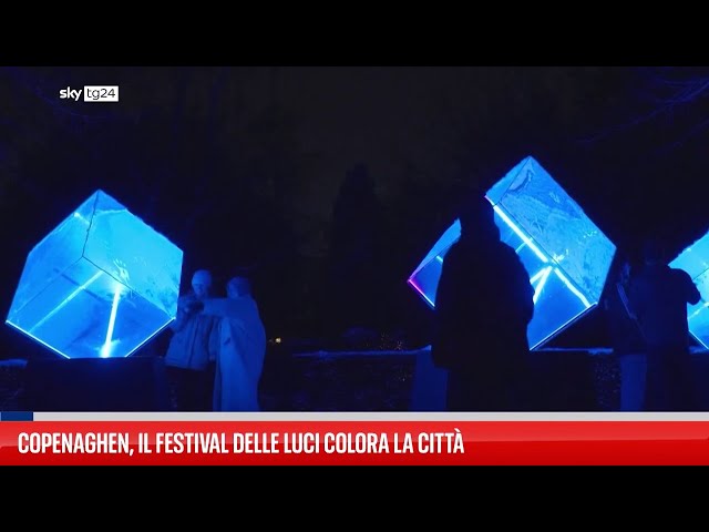 ⁣Copenaghen, il Festival delle Luci colora la città