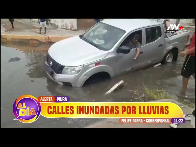 Piura: Lluvias provocan aniegos y charcos en diversas calles