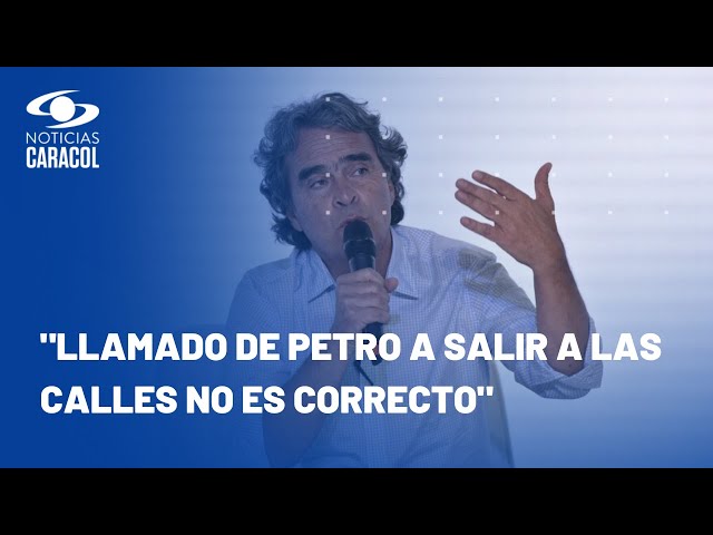 Sergio Fajardo sobre choque de Petro y el fiscal Barbosa: "Estamos jugando con candela"