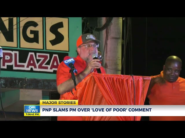 PNP Slams Prime Minister Over 'Love of Poor' Comment  | News | CVMTV