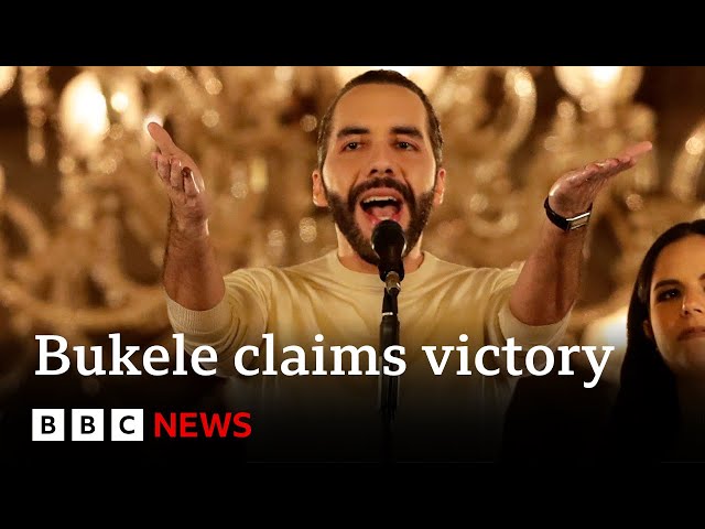 El Salvador President Nayib Bukele claims election victory | BBC News