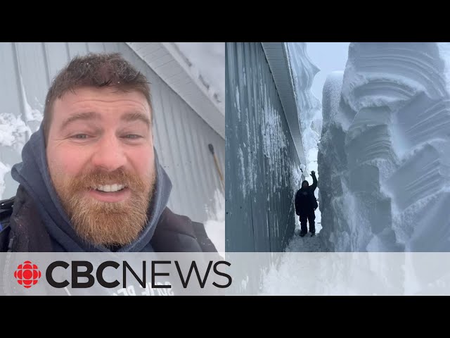 Cape Breton's epic snowfall seen in couple's viral photo