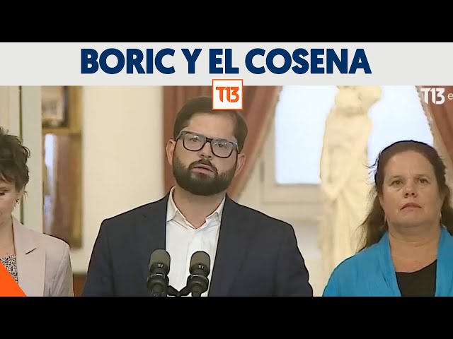 Presidente Gabriel Boric por Cosena: "El Estado tiene que ser capaz de abordar distintos desafí