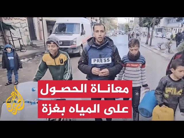 معاناة أهالي مخيم جباليا في سبيل الحصول على الماء