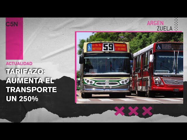 El BOLETO mínimo de COLECTIVO costará $270 y el del TREN $130