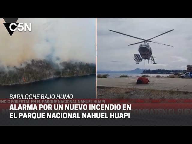 IMPACTANTE INCENDIO en el PARQUE NACIONAL NAHUEL HUAPI