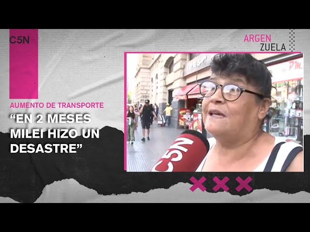 Qué OPINA la GENTE del nuevo AUMENTO del BOLETO de COLECTIVOS y TRENES en el AMBA