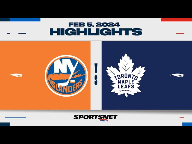 NHL Highlights | Islanders vs. Maple Leafs - February 5, 2024