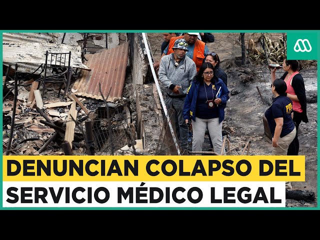 Denuncian colapso del Servicio Médico Legal debido a la cantidad de fallecidos en incendios