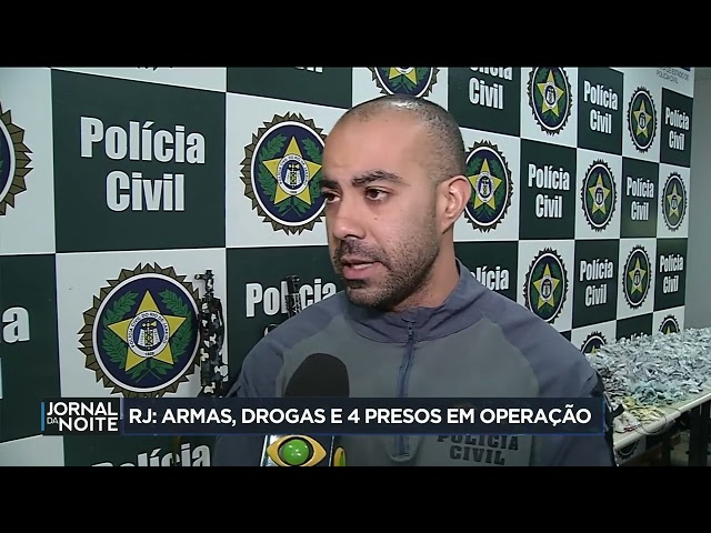 Operação policial no RJ prende 4 criminosos no Morro do Urubu