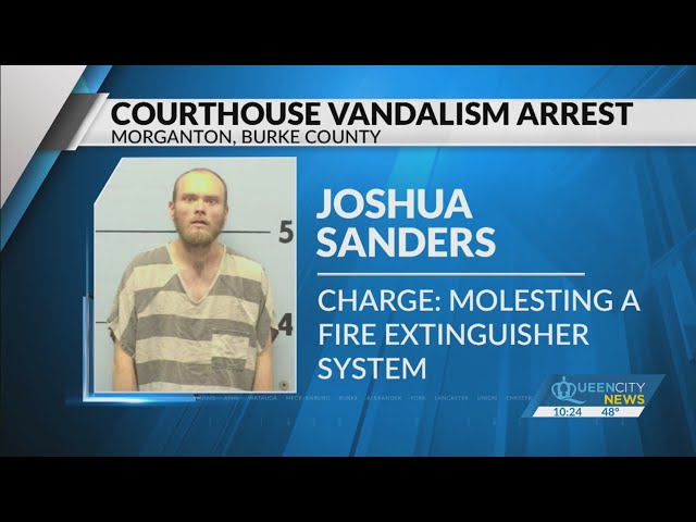 Man arrested for 'molesting fire extinguisher'