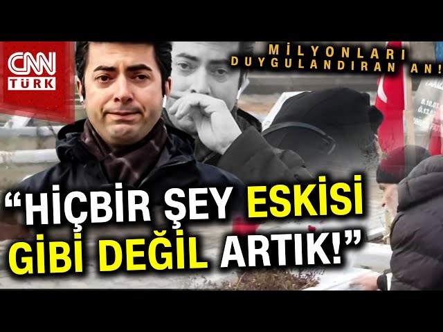 6 Şubat'ta Yakınlarını Kaybeden Aileler 1 Yıl Sonra Mezarlıkta! Emrah Çakmak Gözyaşlarını Tutam