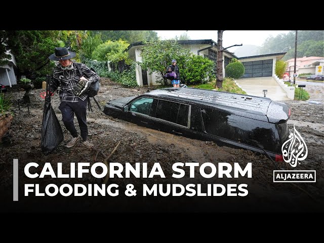 Powerful storm hits California: Heavy rain causes flooding and mudslides