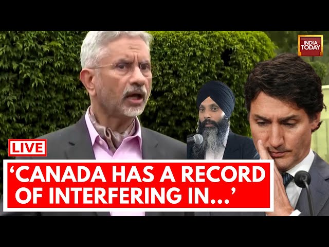 EAM S Jaishankar LIVE On Nijjar Row: S Jaishankar Speaks On India Vs Canada Row | Justin Trudeau