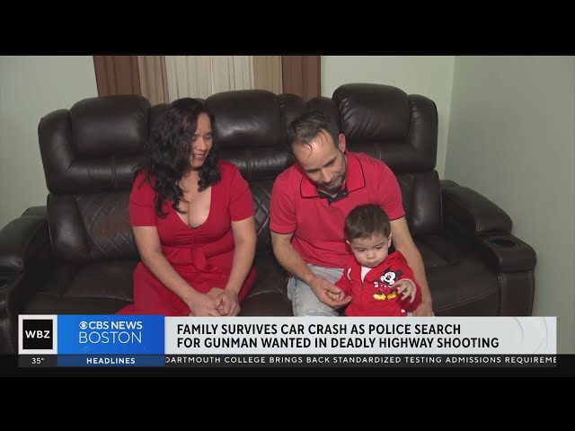 RI family survives Foxboro highway shooting, rollover crash