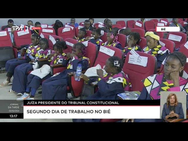 Juíza presidente do Tribunal Constitucional - Segundo dia de trabalho no Bíe