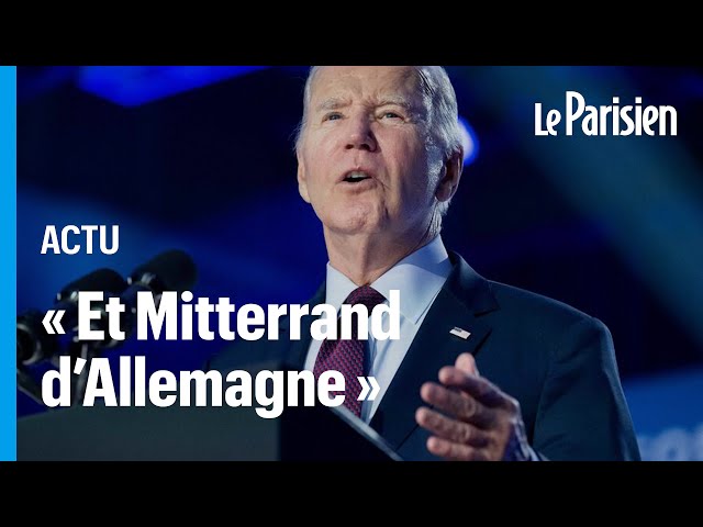 Joe Biden confond Macron avec Mitterrand.... et la France avec l'Allemagne