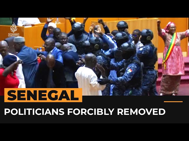 Police remove opposition members from Senegal parliament | Al Jazeera Newsfeed