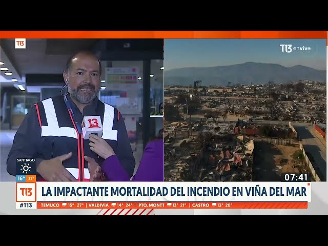 Impactante mortalidad del incendio en Viña del Mar: director de Senapred hace un balance