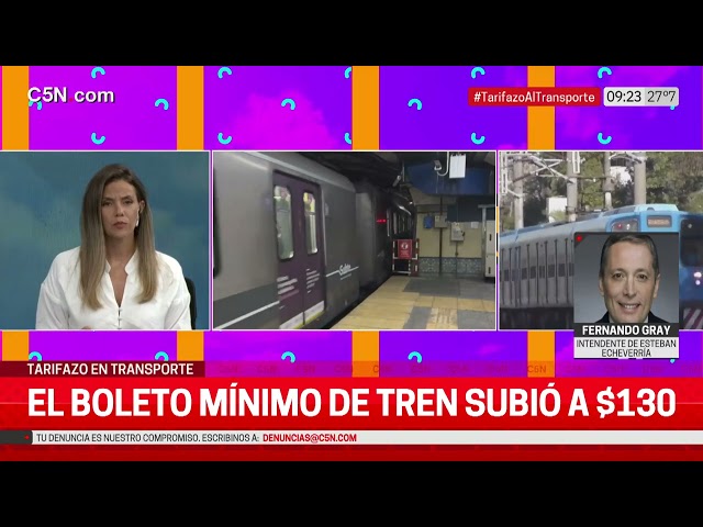 HABLÓ FERNANDO GRAY tras los AUMENTOS en TRANSPORTE: "EL AUMENTO ES IRREGULAR"