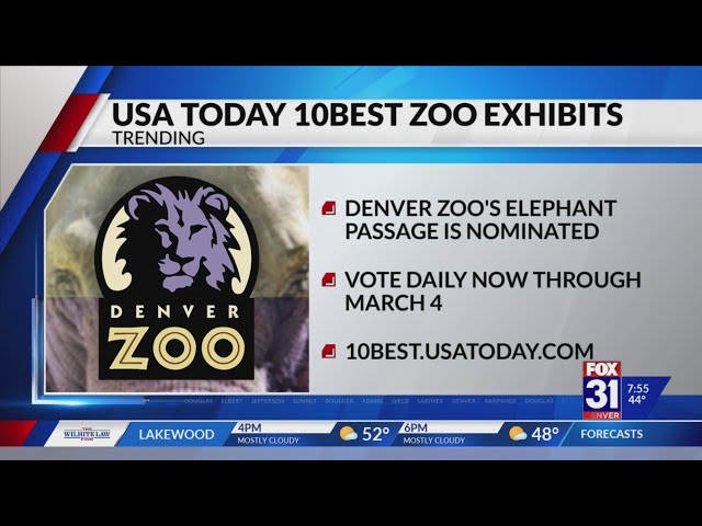 Denver Zoo nominated for USA Today 10 Best Zoo Exhibits