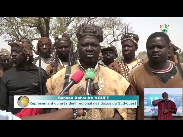 Reconquête du territoire national: la confrérie Dozos de Tiankoura remobilise ses troupes.