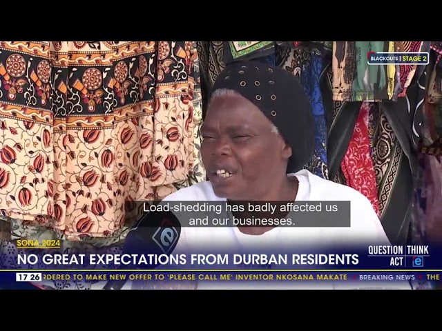 No great expectations from Durban residents for SONA 2024