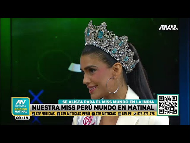 Miss Perú Mundo se alista para representarnos en el Miss Mundo en la India