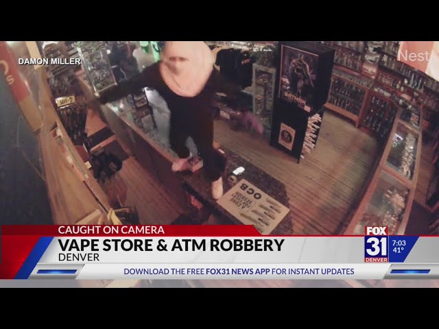 Masked thieves burglarize Denver vape shop, steal ATM