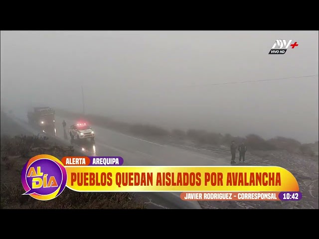 Arequipa: Pueblos quedan aislados por huaico en la carretera hacia Puno