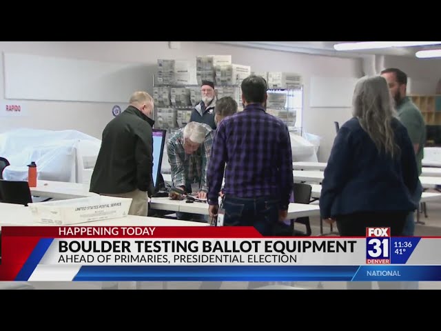 Boulder County tests election equipment ahead of 2024 primaries