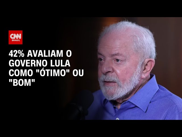 42% avaliam governo Lula como "ótimo" ou "bom" | CNN 360º