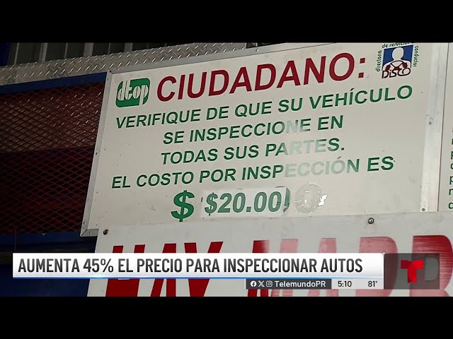 Inspeccionar el carro constará 45% más