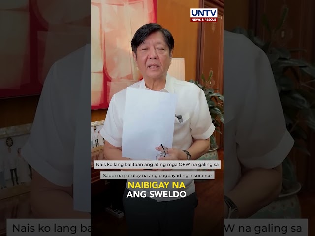 Kompensasyon para sa displaced OFWs sa Saudi Arabia, ipinamamahagi na — PBBM