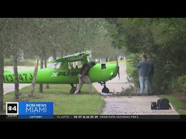 FAA: Small plane that landed on Broward roadway "experienced engine issues"