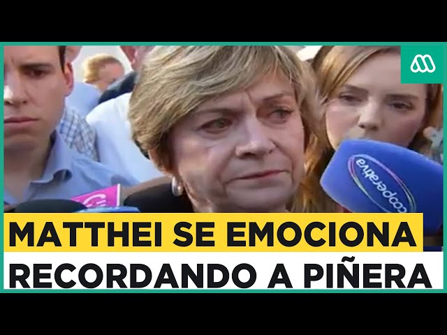 "Trató siempre que Chile fuera más justo": Emotivas palabras de Matthei a expresidente Piñ