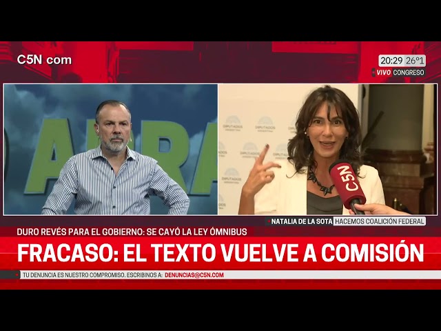 Hablamos con NATALIA DE LA SOTA tras CAERSE la LEY ÓMNIBUS