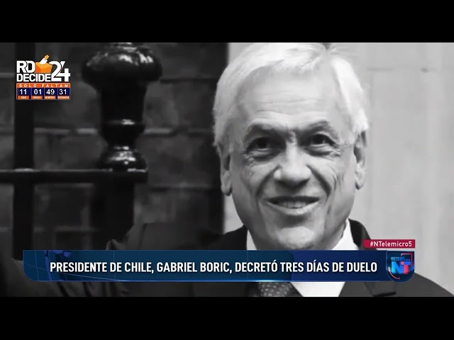 Presidente de Chile, Gabriel Boric, decretó tres días de duelo tras muerte de  Sebastián Piñera