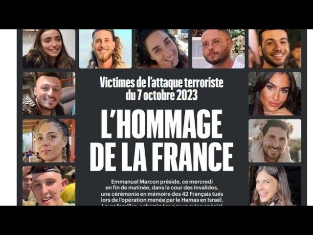 Hommage aux victimes françaises du Hamas: "Deux poids deux mesures?" • FRANCE 24