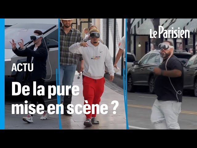 Que font ces utilisateurs du Vision Pro avec leur casque en pleine rue ?