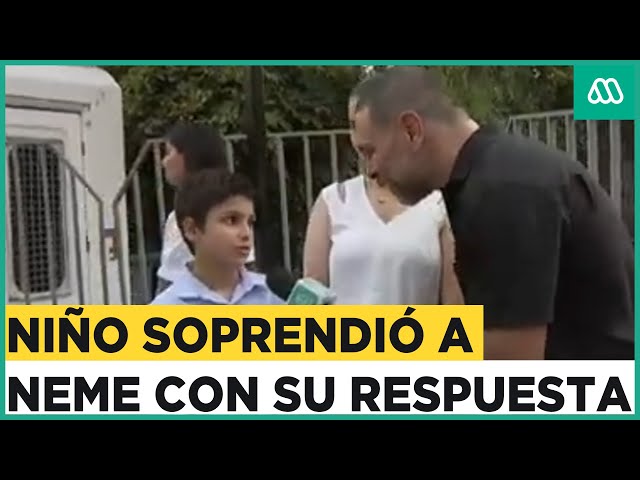 “Hay que mostrar respeto”: La respuesta de un niño que sorprendió a Neme en homenaje a Piñera