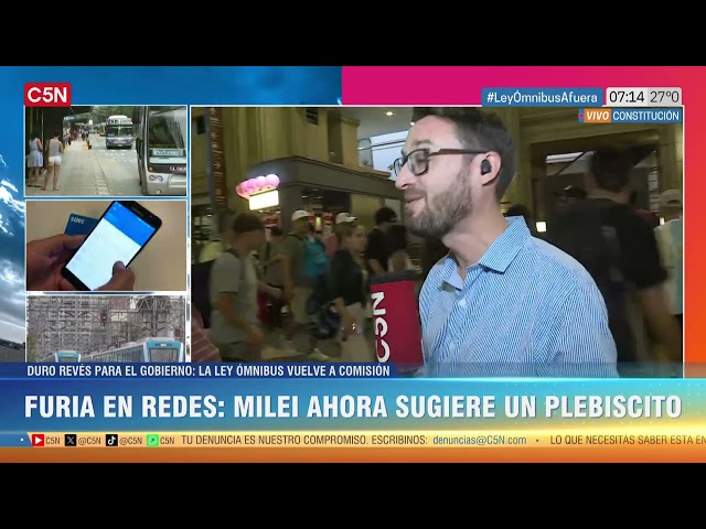 LA LEY ÓMNIBUS VUELVE a COMISIÓN: LA VOZ de la CALLE tras el DURO REVÉS para el GOBIERNO