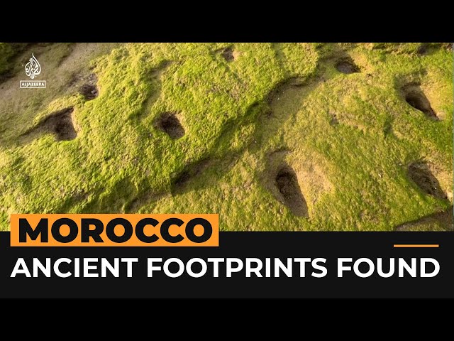 Archaeologists found ancient human footprints in Morocco | AJ #shorts