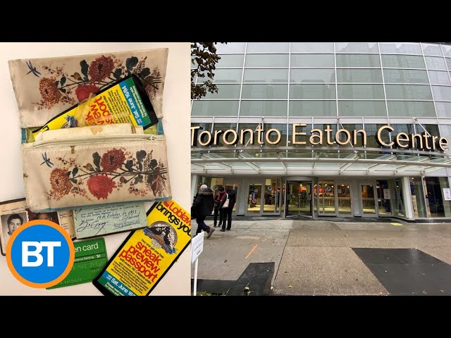 A woman's wallet was just found at the Toronto Eaton Centre after 40 years