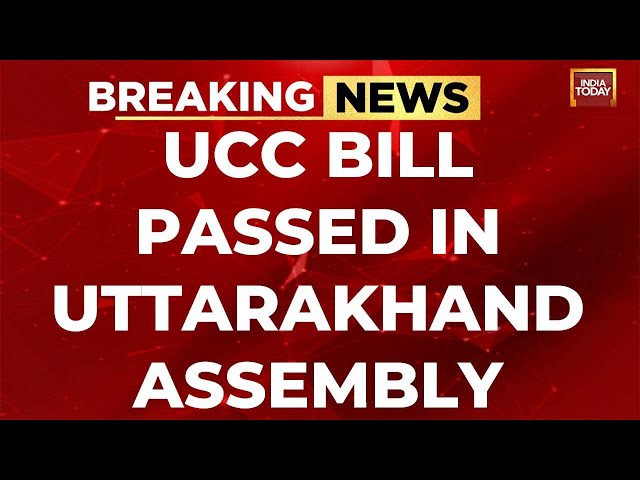 UCC News LIVE: Uttarakhand Assembly Passes Uniform Civil Code Bill | Pushkar Singh Dhami LIVE