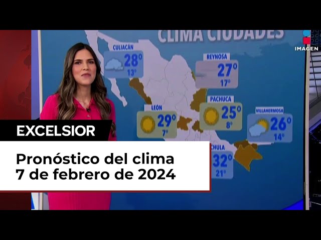 Clima para hoy 7 de febrero de 2024