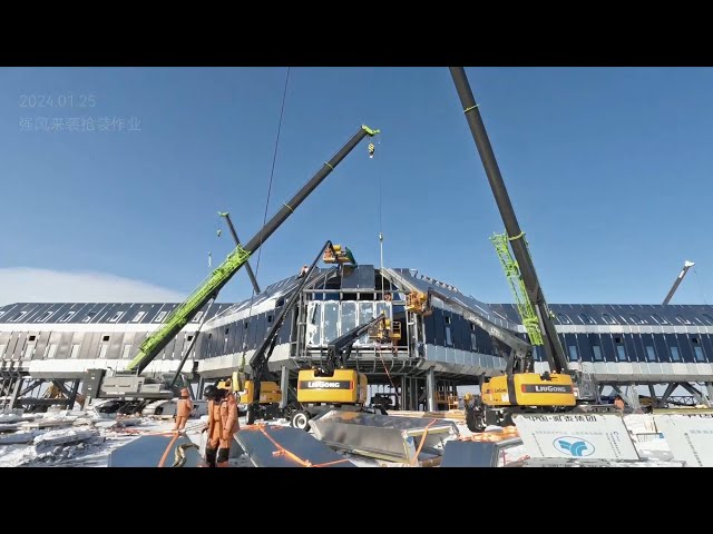 A glimpse of construction of China's Qinling Station in Antarctica