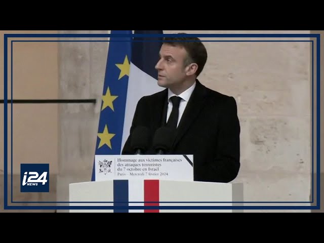 France/Hommage national aux victimes du 7 octobre : discours d'Emmanuel Macron